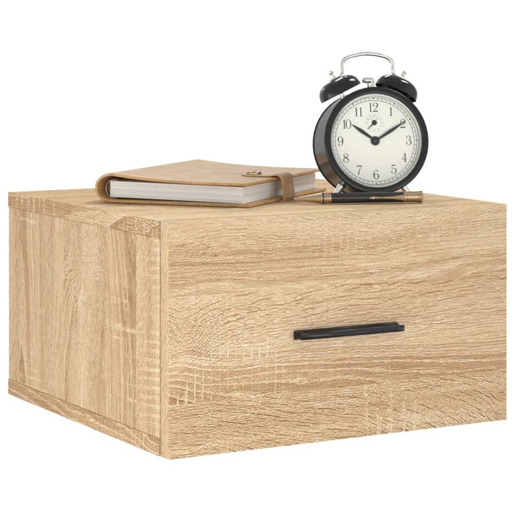 Wall-mounted Bedside Cabinet Sonoma Oak 35x35x20 cm